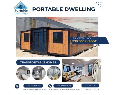 Modern transportable home in New Zealand designed by Portable Dwellings, showcasing eco-friendly architecture and flexible living